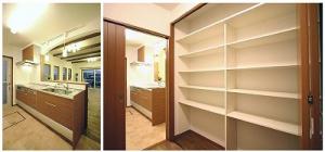 料理も掃除もスピーディーにできるＩＨヒーターや食洗機のついたキッチン。忙しい奥様のために収納や動線も考慮した家事のしやすい間取りです。