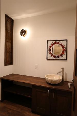 ＊造作手洗いカウンター＊
お気に入り空間の出来上がり。